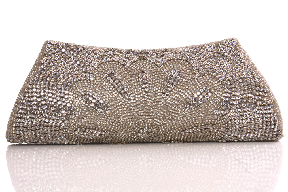 Womens ‘Christie’ Decorated Bridal Clutch Handbag