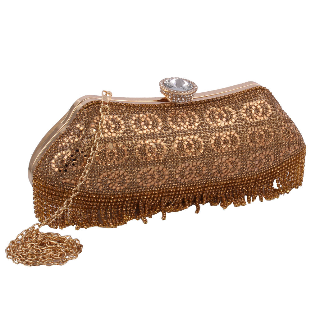 Women ‘Guilded’ Diamante Encrusted Evening Clutch Bag