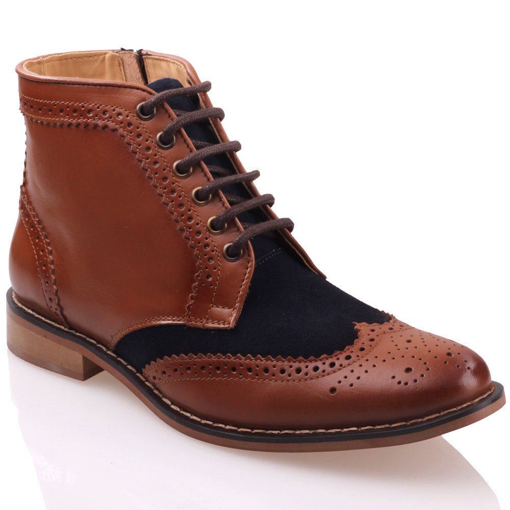 Mens ‘Fraser’ Leather Laced-up Boots