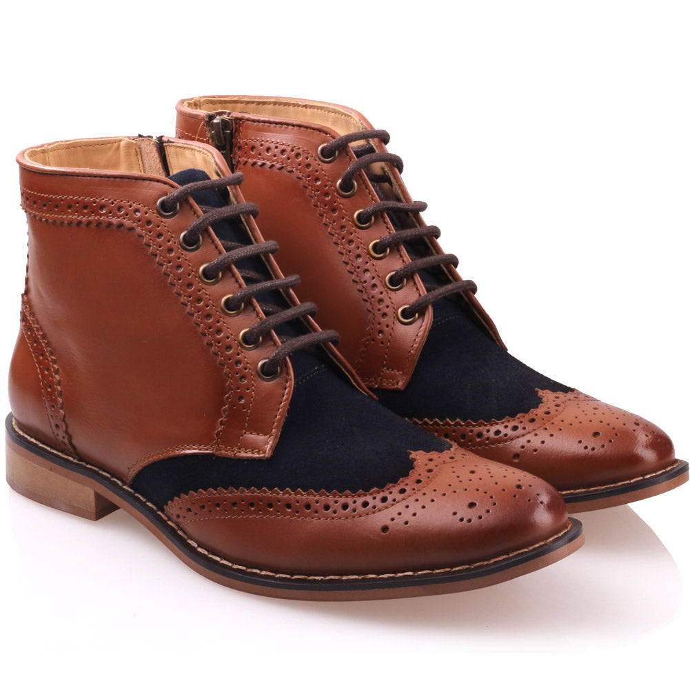 Mens ‘Fraser’ Leather Laced-up Boots