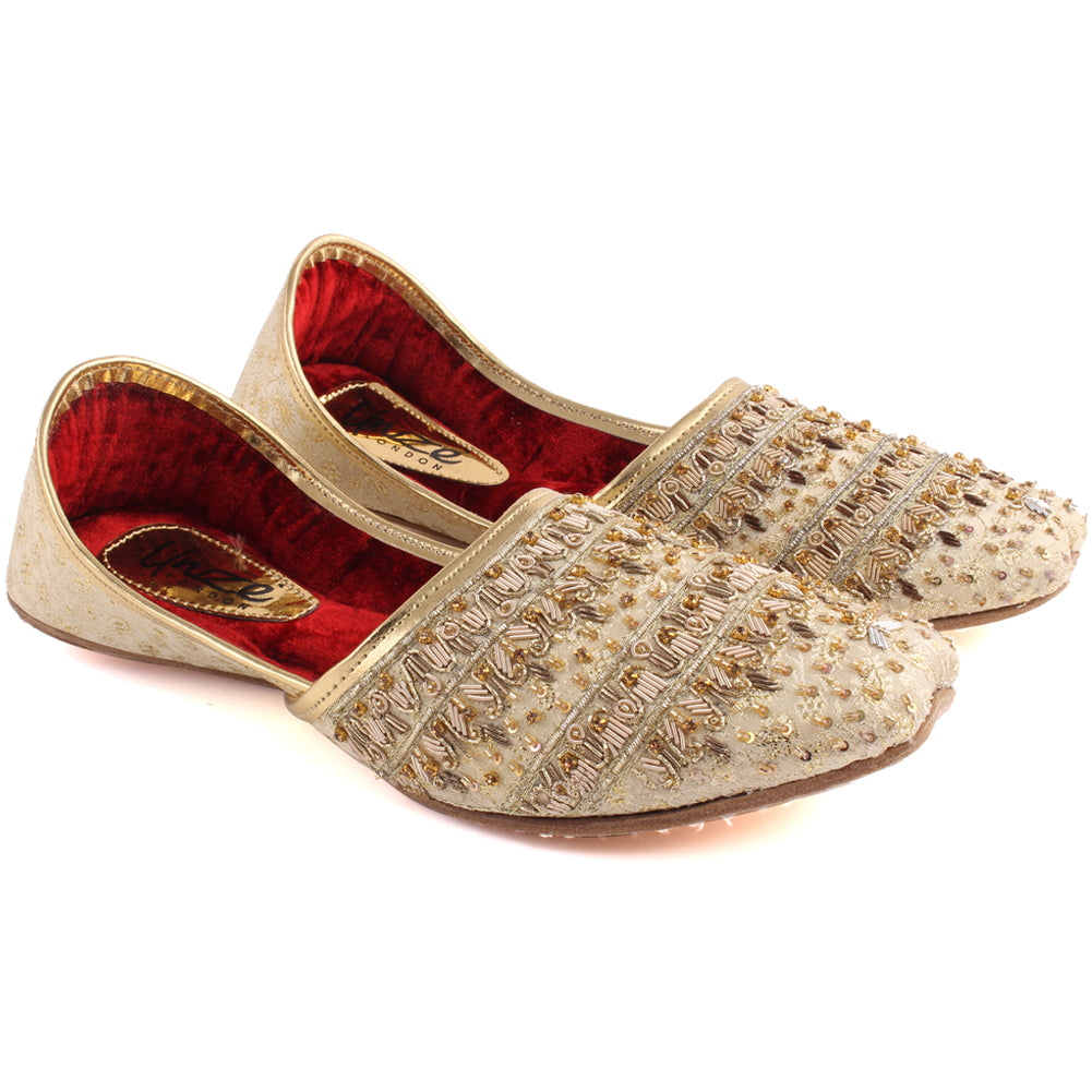 Men “RILEY” Traditional Punjabi Leather Khussa