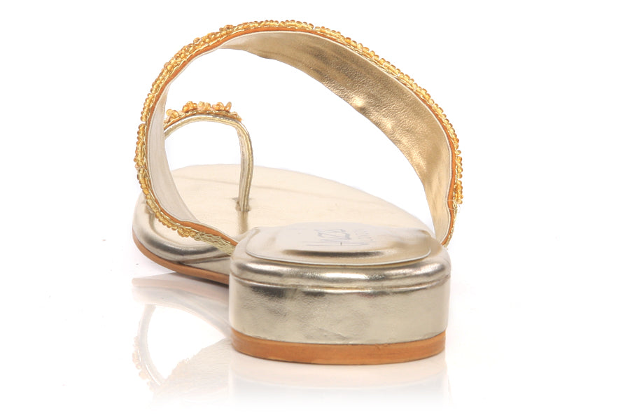 Womens Beaded Thong Slipper