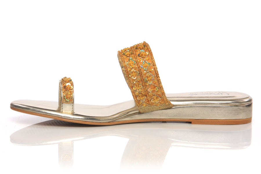 Womens Beaded Thong Slipper