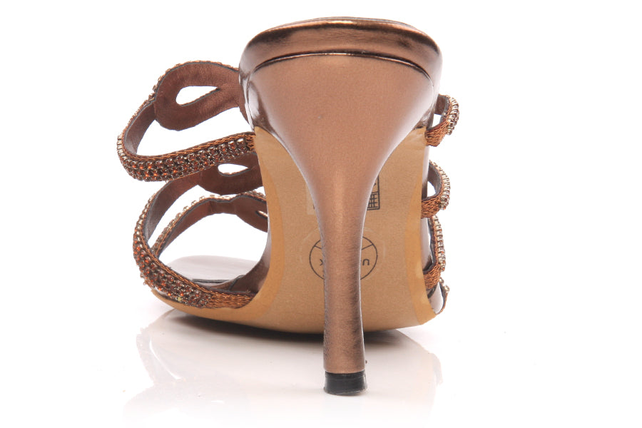 Women Slip On 'Viennese' Heel Sandals