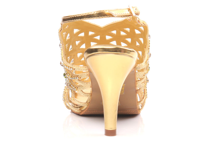 Embellished Stiletto Heel Bridal Sandal