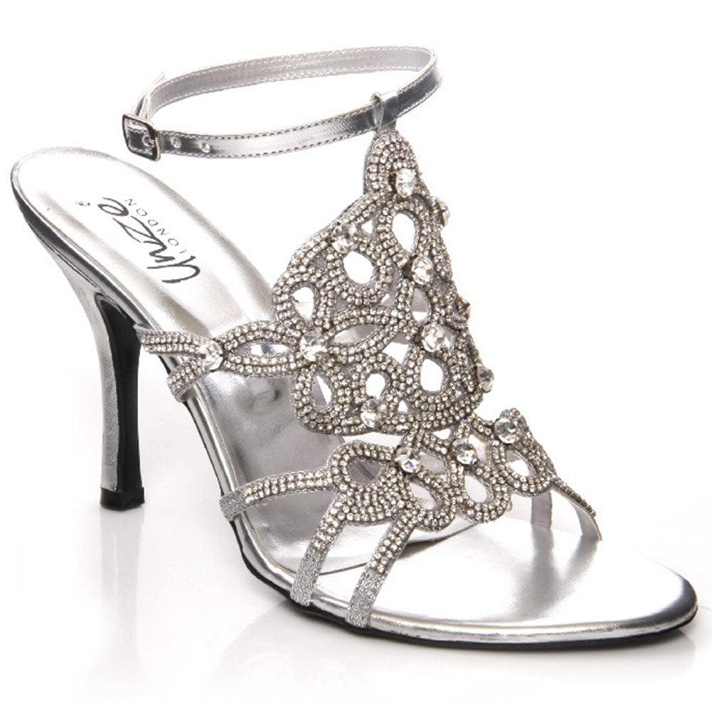 Womens Embellished 'Hoja' Evening Heel Sandal