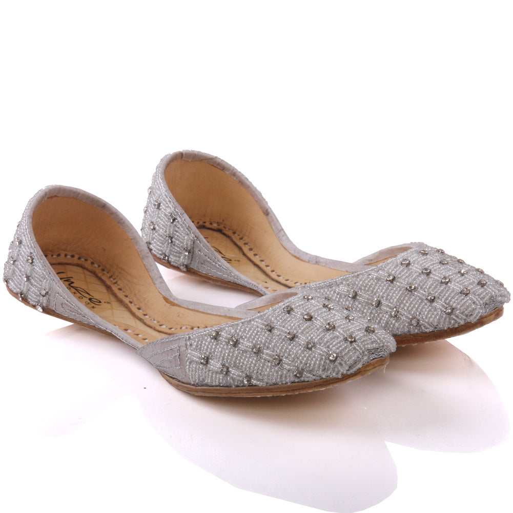 Ladies ‘Alina’ Formal Leather Indian Khussa Pumps