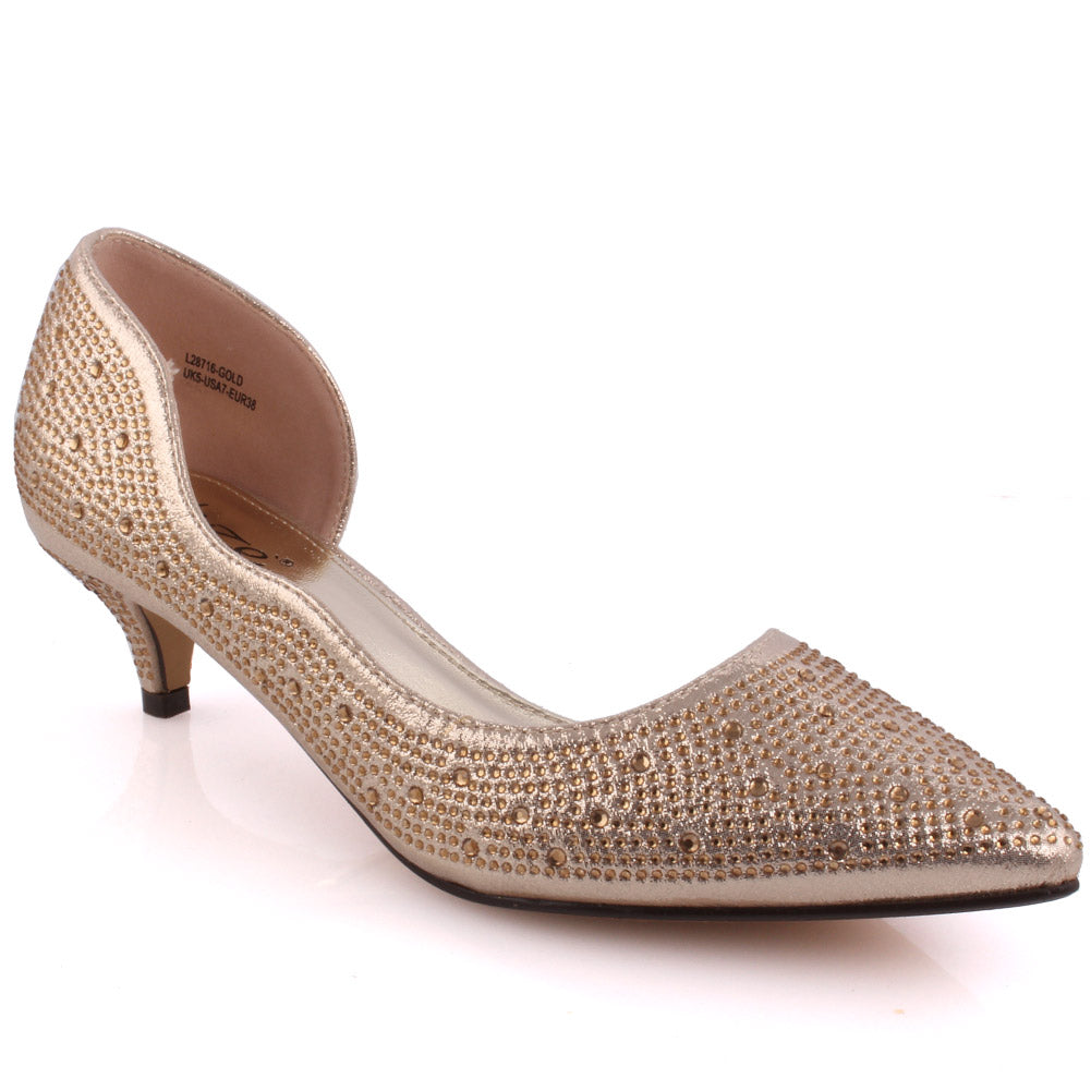 Women ‘Agnis’ D’orsay Pointy Wedding, Bridal Court Shoes