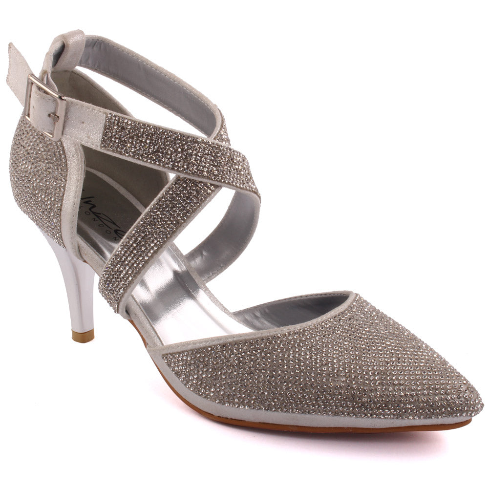 Womens ‘Esa’ Decorated Bridal Pointy Wedding Shoes