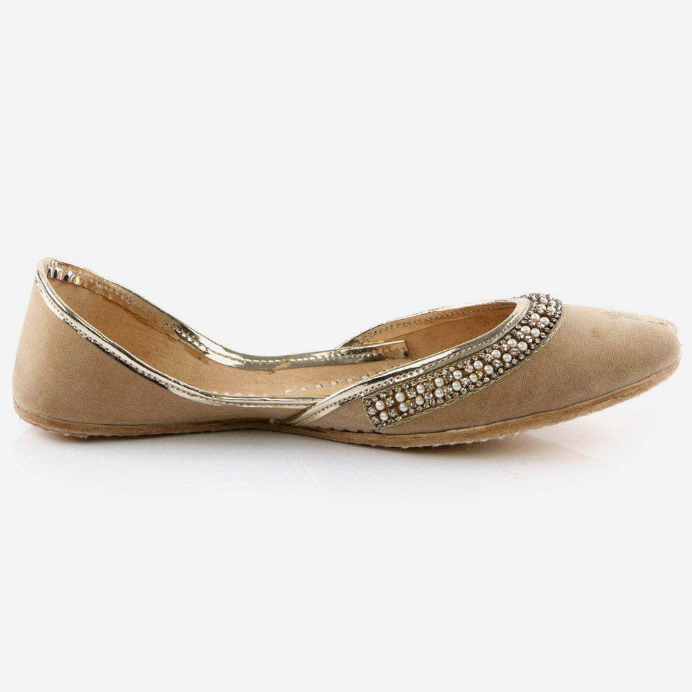 Women Ladies Fashion Mojaris Traditional Indian Wedding Bridal Slip Ons Evening Party Handmade Leather Khussa Pumps Shoes